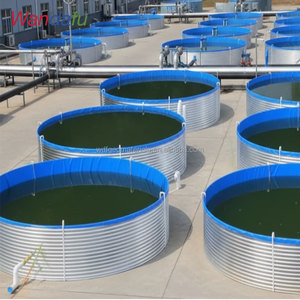 गोलाकार स्टील प्लास्टिक समग्र निर्माण स्थल मछली फार्म तालाब - Product Image 2