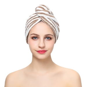 Lulaa-serviette pour <span class=keywords><strong>cheveux</strong></span> en <span class=keywords><strong>microfibre</strong></span>, serviette Ultra absorbante, à séchage rapide, Turban avec bouton pour tous les Styles de <span class=keywords><strong>cheveux</strong></span>, rose/rose/rose, paquet de 2 pièces - Product Image 1