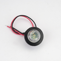 Feux d'avertissement circulaires de 0,75 pouce, 0,6 W, feux latéraux pour train de marchandises, camion, IP67, feux latéraux à LED pour camion