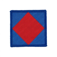 Écusson Dada 9 Regiment bleu ciel et bleu foncé en tissu parachute tissé, patch DZ 3D personnalisé à coudre ou thermocollant avec épingle de sûreté DC-WP-714, badges de luxe