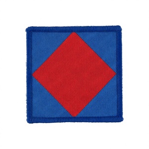 Écusson Dada 9 Regiment bleu ciel et bleu foncé en tissu parachute tissé, patch DZ 3D personnalisé à coudre ou thermocollant avec épingle de sûreté DC-WP-714, badges de luxe - Product Image 5