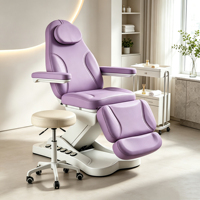 Fauteuil électrique médical haut de gamme pour soins du visage, lit de beauté avec dossier réglable et fonction d'inclinaison pour clinique médicale et salon de beauté