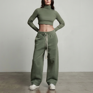 Pantalones Deportivos de Pierna Ancha a la Moda, Holgados, Sueltos y Cómodos para Mujer - Product Image 3