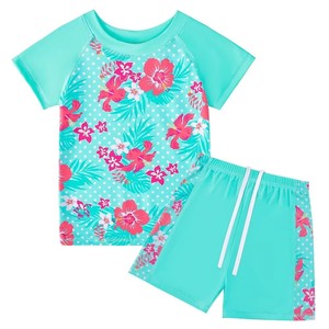 JL60 Costume da Bagno per Bambine in Due Pezzi con Stampa Cartoon Brasiliana di Alta Qualità, Asciugatura Rapida e Traspirante - Product Image 1