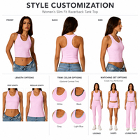 Top Deportivo Corto para Mujer con Logotipo Personalizado al por Mayor, de Nylon Mate y Spandex, con Cuello Corazón en Contraste, Ajuste Delgado para Gimnasio, OEM