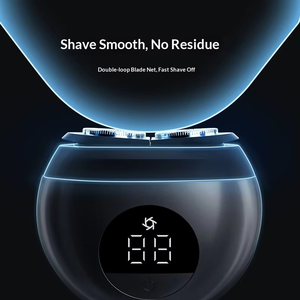 Afeitadora Eléctrica Portátil Mini para Hombre, Sin Dolor, Doble Cabezal, de Bolsillo, Rotatoria, con Pantalla LED, para Afeitado en Seco y Húmedo - Product Image 3