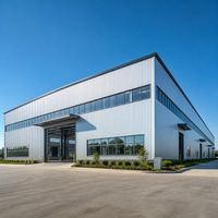 Edificio de Estructura de Acero Prefabricado, Techo de Acero Galvanizado, Taller Metálico, Almacén Industrial, Nave de Almacenamiento, Fábrica