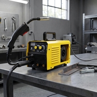 Mini soudeuse MIG sans gaz 3 en 1, machine à souder portable à fil fourré, soudeuse à arc à inverter pour la réparation des métaux