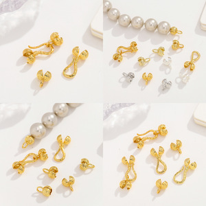 Nantong Bud clasp ทองแดงขนาดเล็กชุบเครื่องประดับค้นหาเครื่องประดับลูกปัด DIY - Product Image 3