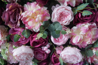 Rideau de fleurs en soie artificielle pour les événements de Noël, la remise des diplômes, la fête des mères, Halloween, la Saint-Valentin
