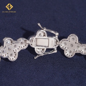 ZUANFA JEWELRY Pulsera de Diamantes Cultivados en Laboratorio en Oro Blanco para Mujer, Corte Brillante Redondo, Certificado IGI, Joyería de Lujo para Bodas - Product Image 6