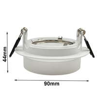 Boîtier de spot encastré moderne en aluminium GU10 MR16 IP44, cadre de module LED, luminaire de plafond, lampe de remplacement