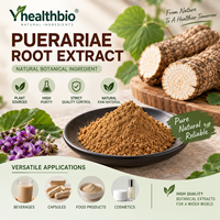 Poudre d'extrait de Pueraria de qualité alimentaire en vrac pour capsules et boissons, échantillon de racine fine, vente en gros pour usines de boissons