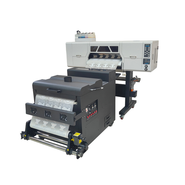 A1 Dtf Printer T-shirt Digital Printing Machines With Powder Shaking Machines Dual XP600 Heads