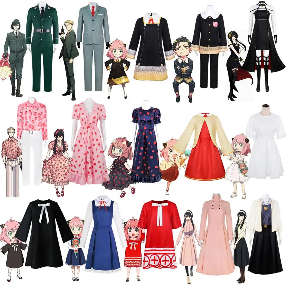 18 Phong Cách Phim Hoạt Hình Gián Điệp Gia Đình Anya Forger Quà Tặng Anime Kimono Cosplay Trang Phục Của Phụ Nữ Dresses Người Đàn Ông Của Phù Hợp Với Halloween Quà Tặng