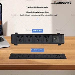 Thiết kế hiện đại Máy tính để bàn nhúng ổ cắm đa vị trí Jack dọc treo hàng cắm đa chức năng hệ thống dây điện - Product Image 2