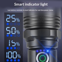 Lampe torche LED tactique 1500 lumens, étanche, en alliage d'aluminium, rechargeable par USB, avec mise au point réglable et indice de protection IP55