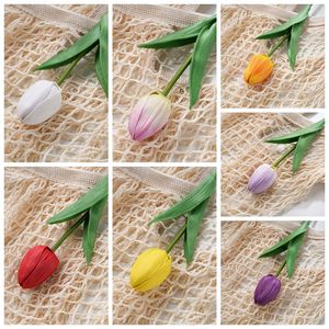 Flores Artificiales de Tulipán Grass And Tree Wisdom, Decoraciones de Boda de Plástico, Rojo, Morado, Rosado, Verde, Morado Claro, Morado Oscuro - Product Image 3