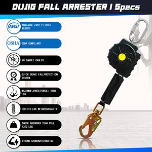 A versão mais recente do dispositivo anti-queda de alta resistência Auto-retrátil Lifeline Anti-queda Segurança - Product Image 4