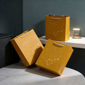 SPRING Custom Luxury Paper Shopping <b>Bags</b> with Handle | Ideal for Wedding Jewelry Cosmetic Clothing Packaging - Product Image 1