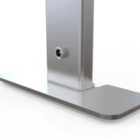 Lampe de bureau intelligente pliable 36W avec support pour téléphone, lumière demi-lune pour salon
