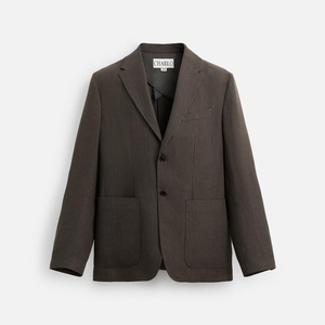 <span class=keywords><strong>Veste</strong></span> de <span class=keywords><strong>costume</strong></span> en lin 100% vierge, coupe classique, marron, logo personnalisé des fabricants, vente en gros, poches avant, manches longues, <span class=keywords><strong>costume</strong></span> pour <span class=keywords><strong>homme</strong></span> - Product Image 5
