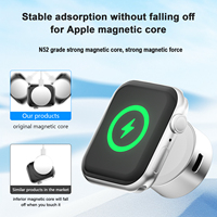 Chargeur portable sans fil magnétique en alliage 500mAh Chargeur rapide pour Apple Watch avec batterie LI-Polymer