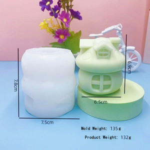 Groothandel Champignonhuis Siliconen Mal Diy Sprookje Kaars Gips Hars Ornament Mal Soja Wax Kaars Maken Van Benodigdheden - Product Image 5