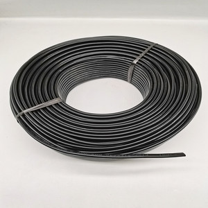 Kabel Listrik Paralel Datar 18AWG 2 Inti 1.5mm² Kabel Daya Tembaga Murni Selubung PVC Lembut Kabel Kontrol Hitam - Product Image 6