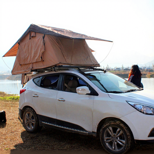 Tente de toit en toile imperméable pour 5 personnes, conçue par une usine professionnelle, pour le camping, quatre saisons, double couche, pour voitures et fourgonnettes - Product Image 1