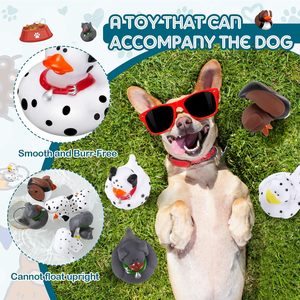 MCtoy Sarı Kauçuk Köpek Ördek 2 İnç Güvenli Bilişsel Gelişimli Yüzen Banyo Oyuncağı Toplu Özel Logo Kişiselleştirilmiş - Product Image 4