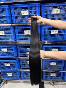 Ekstensi rambut sambungan mesin berkualitas tinggi, rambut lurus Brasil asli SUPER REMY VIRGIN DOUBLE BONE STRAIGHT BUNDLES, warna beragam. - Product Image 2