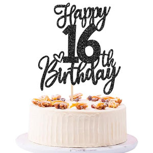 Decoración para Pastel de <span class=keywords><strong>Cumpleaños</strong></span> 2026, Adorno Multicolor de Acrílico Transparente para Pastel, Accesorios para Hornear - Product Image 1