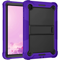 Étui pour tablette robuste pour TCL TAB 10 5G 10.1 pouces antichoc 2 en 1 Protection de béquille hybride housses robustes