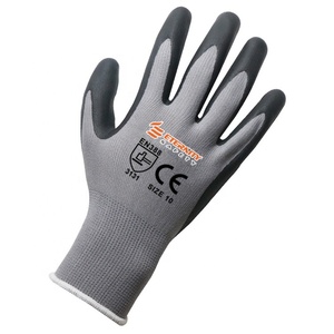 Guanti da lavoro con Logo personalizzato di sicurezza e guanto nero con impugnatura in PU per l'industria automobilistica - Product Image 6