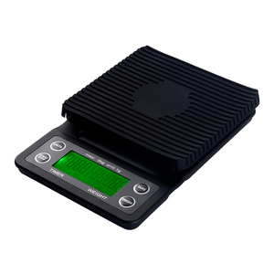 Báscula de Café de 3 kg y 0,1 g con Tapa y Bandeja, Báscula de Cocina con Temporizador Automático para Vertido Digital - Product Image 3