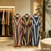 Nouvelle Robe Boubou Femme, Tenue Africaine, Dashiki, Imprimé Double Face en Coton, Élégante pour Fête, Longueur Standard, Style Musulman