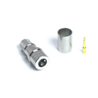Prix bas Qma mâle prise à sertir Lmr300 câble laiton Rf connecteur coaxial QMA convertisseur Connecteur