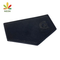 Meilleur prix personnalisé en relief marque Logo Jeans dos patchs en cuir à coudre sur le support pour les étiquettes en cuir