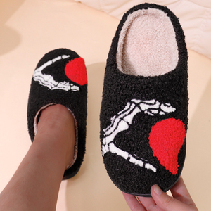 Premium TPR Sole Women's Designer for Slippers With High Material New Design Plush Fluffy Style for Winter and Halloween - Product Image 2