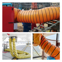Tuyau de ventilation spiralé flexible en PVC de 16 pouces (400 mm) de 10 mètres, sur mesure, de haute qualité, imperméable et résistant à l'usure