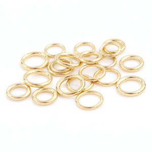 Anillo de acero inoxidable sin costuras de 1.5-2.0 mm, bucle cerrado para pulseras y collares DIY, anillo de conexión chapado en oro, accesorios de joyería. - Product Image 1