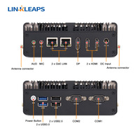 Mini PC Linkleaps N100 con Enfriamiento Activo, PC Industrial Integrado con Doble LAN GbE, 3 Pantallas HD, 2 Puertos Seriales, Producto en Stock
