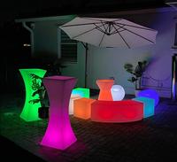 Vente en gros de table de bar cool location de table de nuit pour fêtes table de cocktail lumineuse à led éclairée meubles de bar