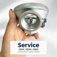 Tête de connexion thermocouple en aluminium moulé sous pression CMS avec pièces en acier inoxydable et joint en caoutchouc pour l'assemblage de sondes de température