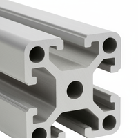 Perfil de Extrusión de Aluminio con Ranura en T, Sección de Marco con Servicios de Doblado y Corte para Ensamblaje de Máquinas Industriales