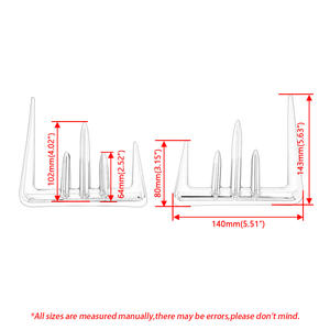 Embellecedores cromados para guantera de motocicleta, aptos para Honda GL1800 GL1800A GL 1800 <span class=keywords><strong>Goldwing</strong></span> Gold Wing 2001-2010 2009 <span class=keywords><strong>2008</strong></span> ABS - Product Image 3