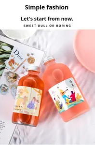 Garrafas de Vidro Boston Redondas Transparentes Foscas para Bebidas, Sucos e Cafés, 100ml, 200ml, 250ml, <span class=keywords><strong>350ml</strong></span>, 500ml, 750ml, 1000ml com Tampa Rosqueável - Product Image 6