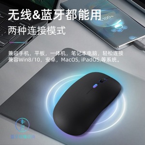Wireless <b>Mouse</b> Rechargeable RGB Backlit Optical 5 Buttons Right Hand Ergonomic Design For Office Use - Product Image 4