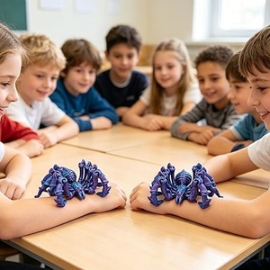 3D Printed Articulated Skeleton <b>Spider</b> Fidget Toy Flexible Tarantula Sensory Desk Toy 17cm - Product Image 5
